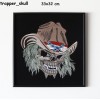 Obraz haftowany Trapper Skull